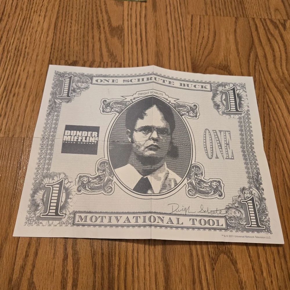 The Office TV Show Poster Schrute Bucks Game Collection Booklet Bundle New